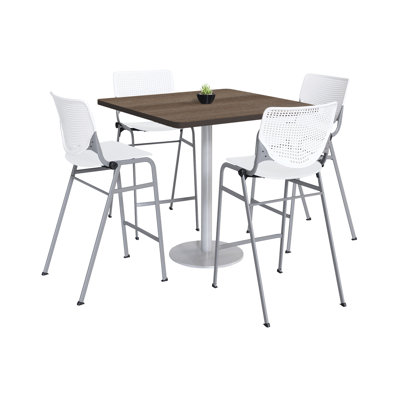 Kool 42" L Square Breakroom Table and Chair Set