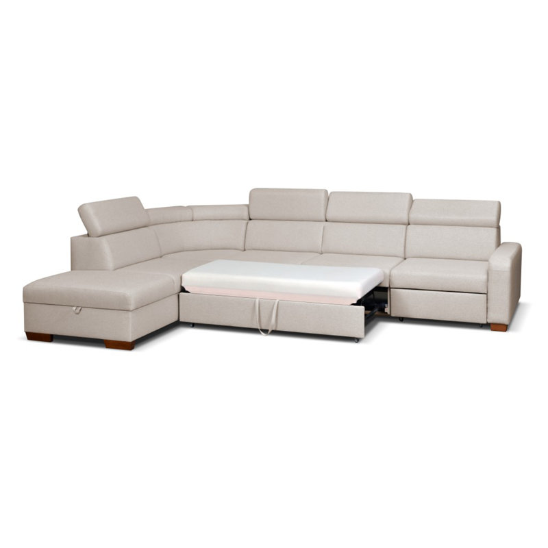Abrar 6 Seater Sofa Bed, Left Hand Facing