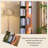 17.32"Green Solid Wood Rotating Bookshelf