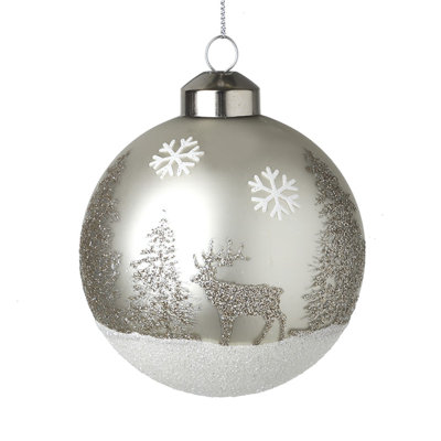8 cm Glass Shatterproof Bauble