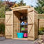 Rowlinson 4x4 Shiplap Pent Shed Double Door