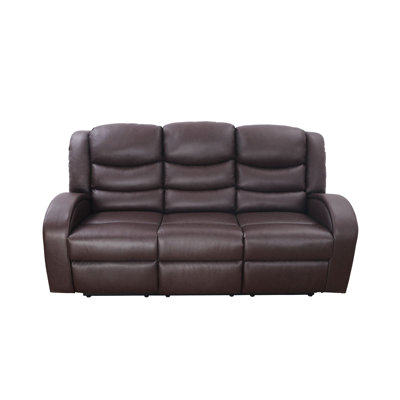 72.5'' Faux Leather Reclining Sofa