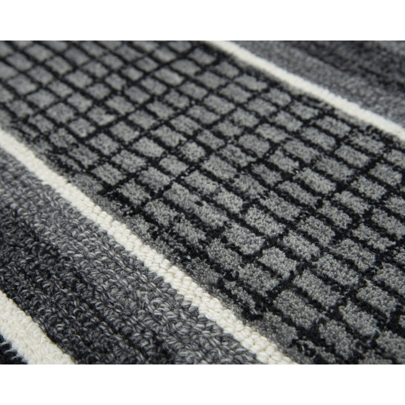Tapis 100% laine touffeté à la main, Rectangle 8 pi 6 po x 11 pi 6 po