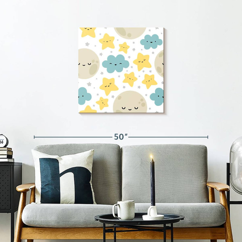 Ashelle Cartoon Night Sky, 24" H x 24" W