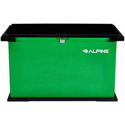 Bear Resistant Trash Can, IGBC Certified Steel Waste Container, Locking Lid, Hydraulic Hinges, Outdoor Wildlife Safe Garbage Bin