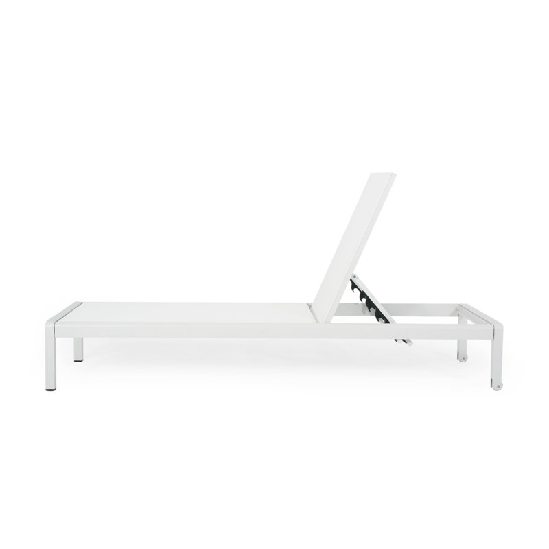 CHAISE CAPE CORAL KD CHAISE, 1, Argent argent, Gris