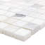 Carreau de mosaïque de mur et de plancher en marbre 0,75 po x 0,75 po Calacatta