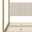 Modern Canopy Bed Featuring Upholstered Headboard and Platform Design-1815138423