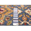 Tapis bleu marine en laine noué à la main Serapi Heritage 2 pi 5 po x 9 pi 9 po