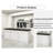 Modern Front Desk with Lockable Drawers, Keyboard Tray, Open and Closed Storage, Sturdy Computer Table, No Assembly Required-1948189667-1948189670