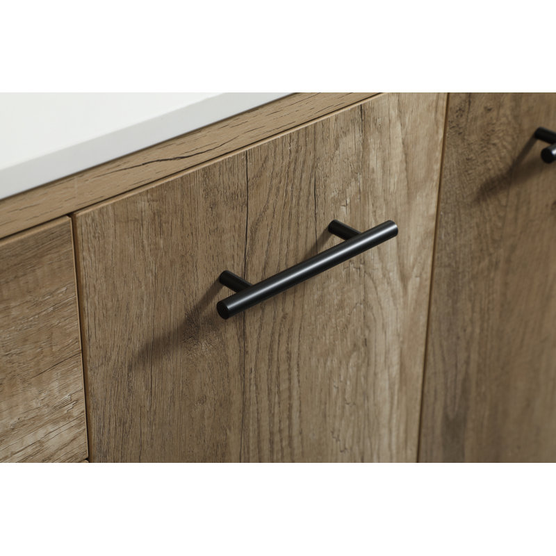 Ensemble de meuble-lavabo simple 48 po Cyrus, Chêne naturel