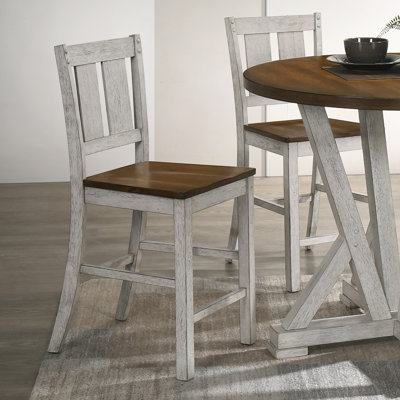 Siga Solid Wood 23" Short Stool by Gracie Oaks
