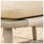 Fauteuil club extérieur moderne avec accoudoirs en corde tressée à la main, structure en aluminium antirouille, coussin beige inclus.