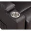 Fauteuil inclinable en cuir brun Aire avec lève-personne électrique et massage-740232914