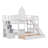 Castle-Style Bunk Bed Featuring Two Drawers, Three Shelves, And A Slide-1565398322-1565398323