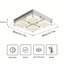 Crystal LED Flush Mount Lighting Hallway Light Fixtures Dimmable Bedroom Ceiling Lights