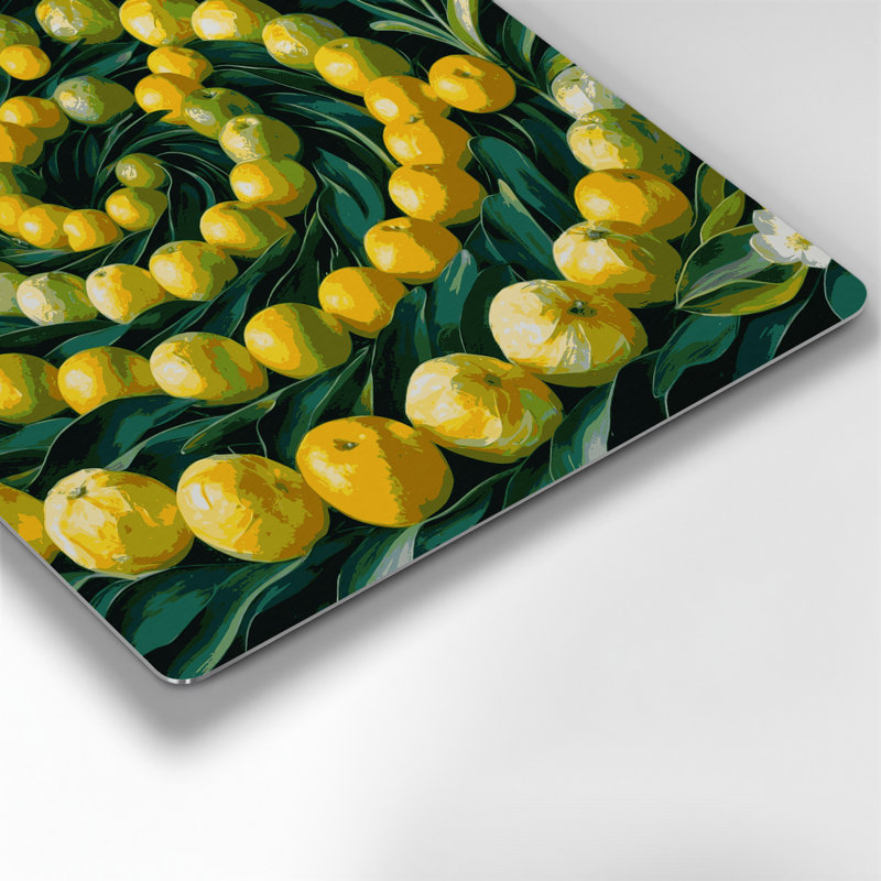 «Fruit Limequat», art mural en métal vert, H 8 po x l 8 po
