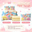Ensemble de literie princesse 4 pièces, cadeau idéal pour filles/garçons, enfants et adolescents. Housse de couette en polyester, tailles Twin, XL et Full.