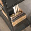 Bureau en L, finition brune