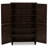 Essien 4-Door Dark Brown Shoe Cabinet With 6-Shelving Units, 48.17'' H X 29.95'' W X 13.1'' D