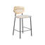Vinehill Upholstered Counter Stool with Metal Frame