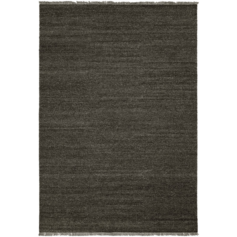 Sumak Wool Area Rug in Gray, Runner 2'6" x 8'