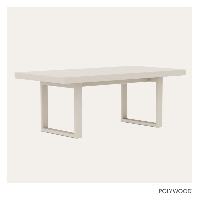 Edge Dining Table, Cream