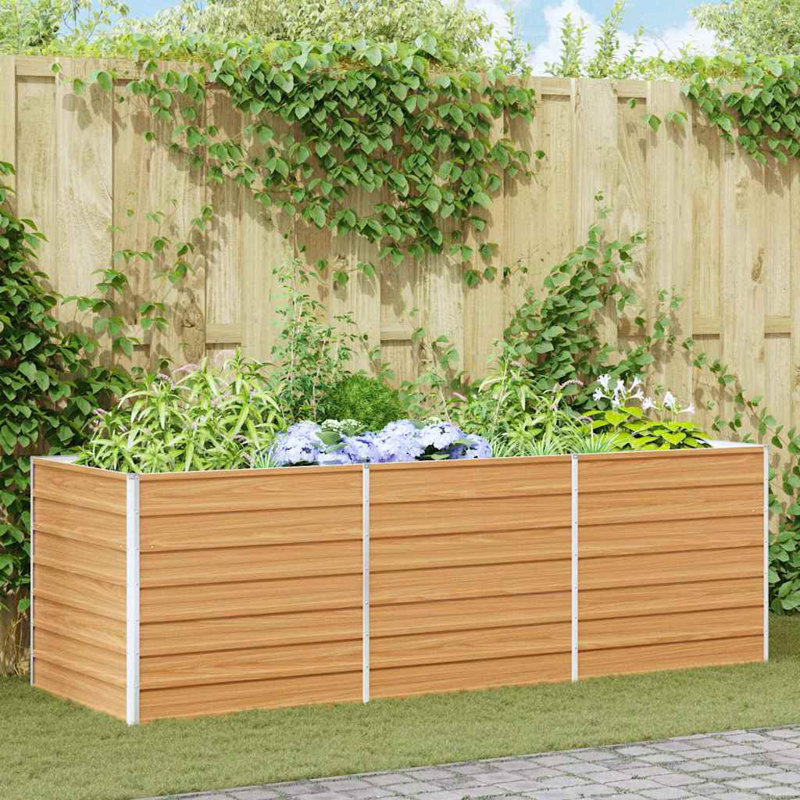 Outdoor Raised Garden Bed, 77cm H x 240cm W x 80cm D