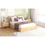Queen Size Platform Bed With 2 Drawers And Storage - Breathable Design Natural Look