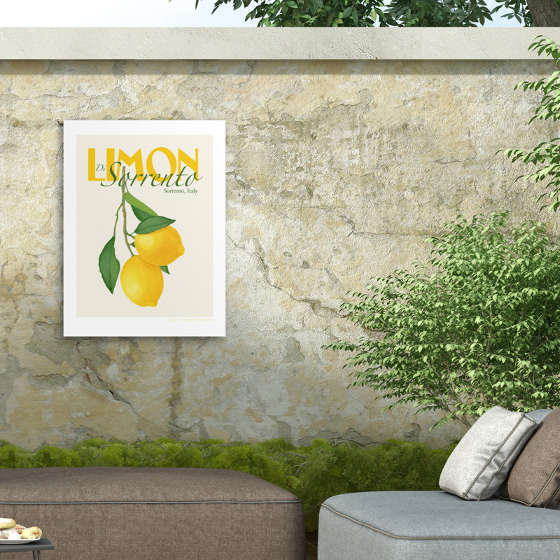 Jenny Liz Rome Pandclimondisorrento Outdoor  Canvas, H 24 po x l 32 po