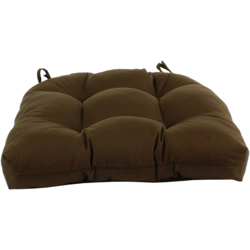 Outdoor 3'' Dining Chair Seat Cushion, Brown