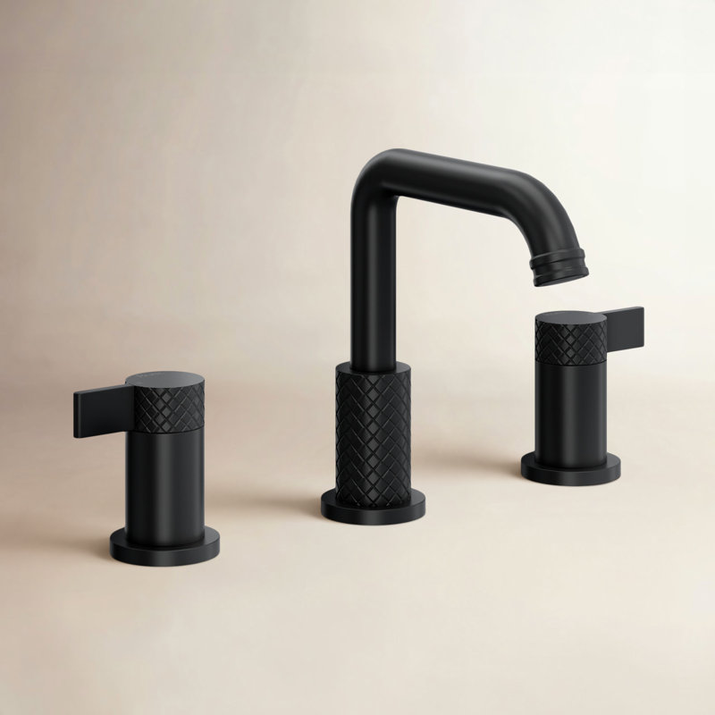 Tenerife™ Widespread Bathroom Faucet with Drain Assembly, Matte Black