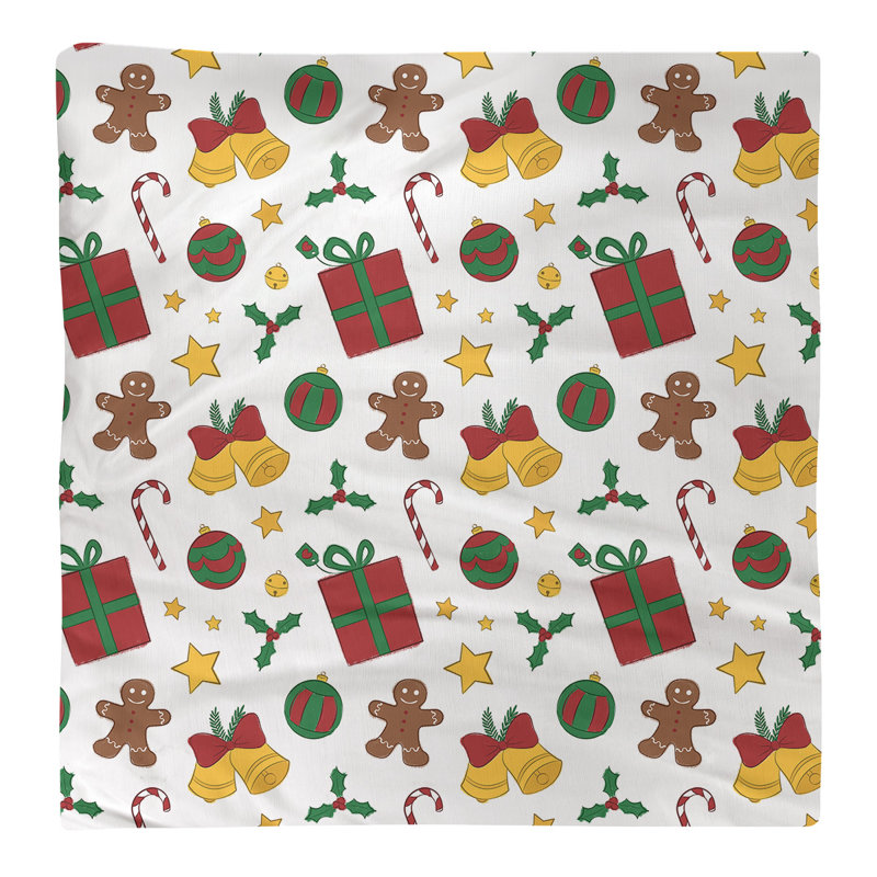 No Pattern Square Napkin, 10" x 10", Green/Teal, Cotton