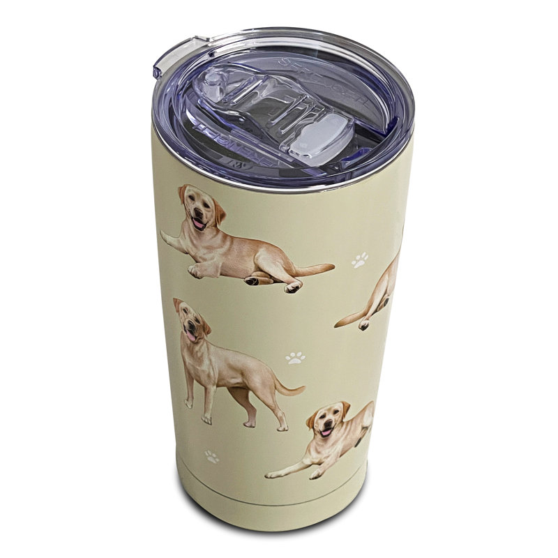 E&S Pets 16oz. Double Wall Insulated Stainless Steel Travel Tumbler