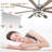 Terriek 72" Chrome Ceiling Fans with Lights and Remote, 6 Speed Reverisble DC Motor Large Motor Modern Ceiling Fan-868463038