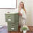 Decorative File Organizer Box Set Of 2 - Collapsible Linen Filing Cabinets W/Handles Are Perfect To Store All Your Documents & Hanging File Folders - Portable Easy Slide File Crates With Lid