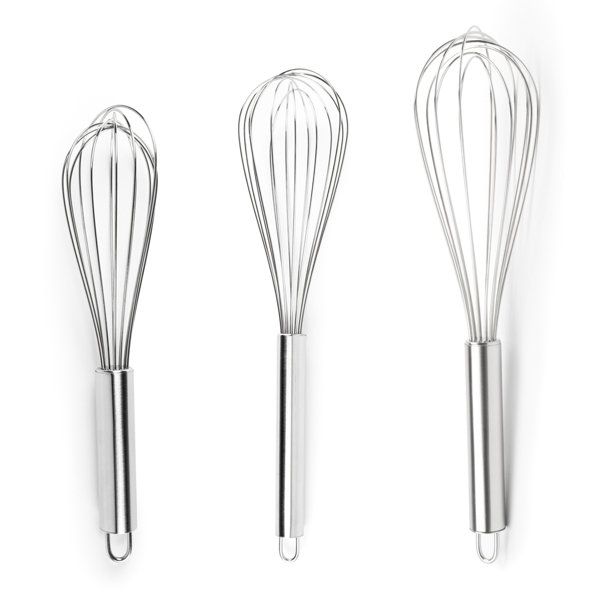 Fox Run 8-Inch Stainless Steel Solid Handle Whisk