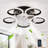 20" 8-Blade Reversible Dimmable LED Ceiling Fan With Remote Control And APP