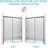 57-60 In. W X 74 In. H Sliding Shower Door, Semi-frameless 1/4" Tempered Glass With Nano Self-cleaning, Matte Black, Adjustable Rail, Reversible Install, Sgcc & Ansi Certified, Bathroom Enclosure