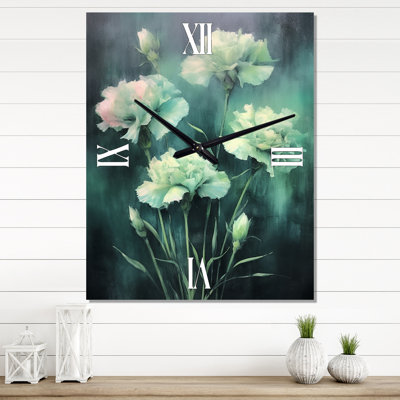 Horloge murale Carnations