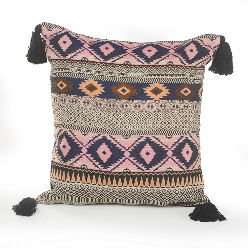  Coussin en coton réversible
