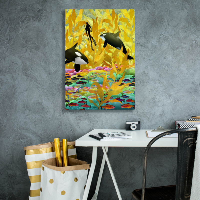  «Deep Dive» par Thatgrubgirl, art mural sur toile, 18 po x 26 po, H 26 po x l 18 po