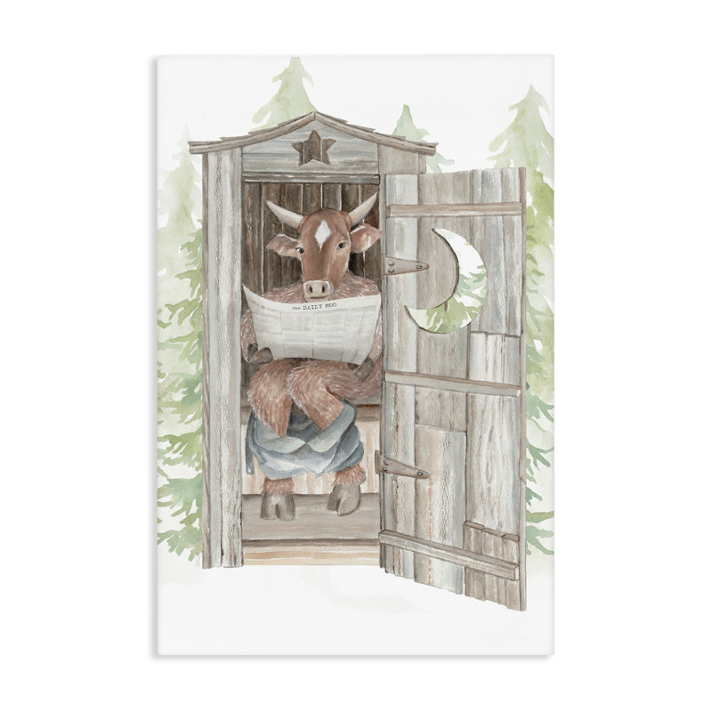 Toile de lecture quotidienne Moo Outhouse, design par Cindy Jacobs, H 36 po x l 24 po