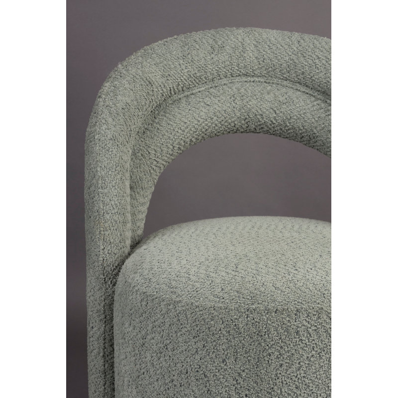 Chaise d'appoint Seine, Polyester vert