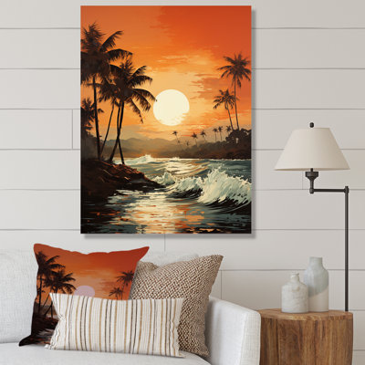 Tangerine, crépuscule tropical, crépuscule, coucher de soleil I