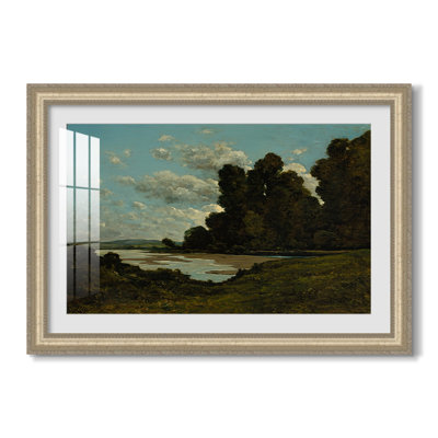 La rivière à Nevers, 1901 - Henri Harpignies - Toile encadrée sur mesure