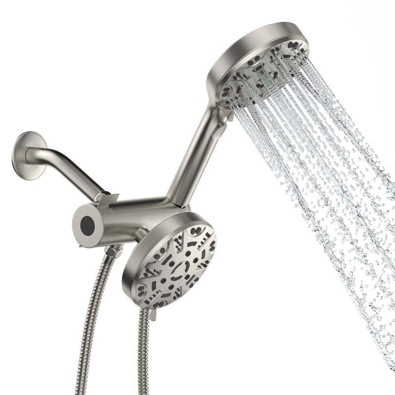 Pomme de douche 4,7 po 8 réglages multiples Spary, Nickel brossé
