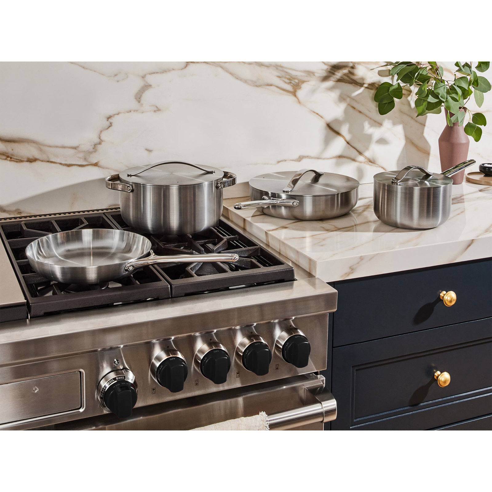 Caraway Stainless Steel Cookware Set