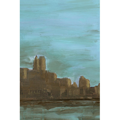 Manhattan Triptych III by Alicia Ludwig - Wrapped Canvas Print