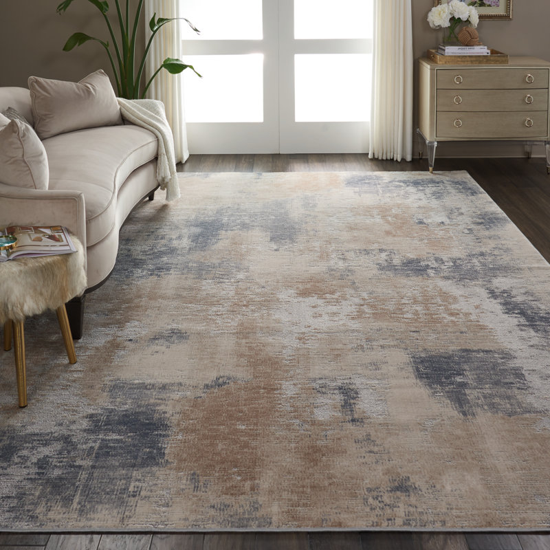 Abstract Indoor Rug, Rectangle 9'3" x 12'9"